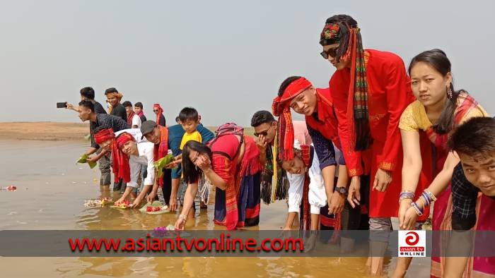 লংগদুতে বৈশ বিজু উপদযাপন করেছে বৌদ্ধ ধর্মীয়রা