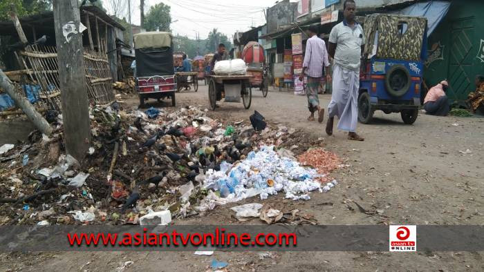 সৈয়দপুর শহরের রাস্তাগুলো যেন ডাস্টবিন, দূষণে-দুর্গন্ধে জনভোগান্তি