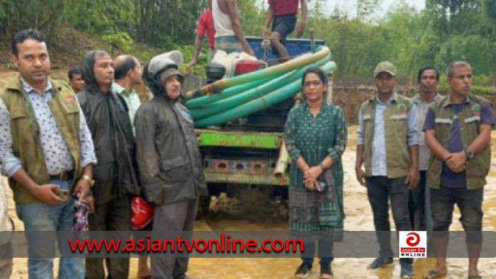 রামুতে অবৈধভাবে বালি উত্তোলন, ড্রেজার মেশিন জব্দ