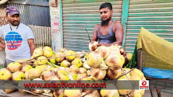 মতলবে গরমে চলছে তালের শাস বিক্রির ধুম