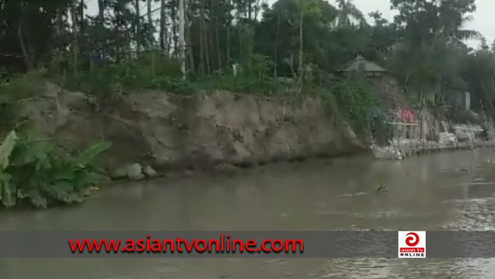 বর্ষার শুরুতে নদী ভাঙন: দিশেহারা গৌরগঞ্জের মানুষ