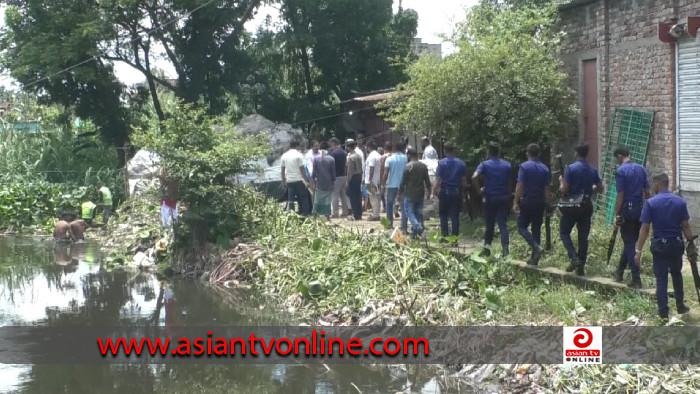 জলাবদ্ধতা নিরসনে ময়মনসিংহ শহরের খালগুলোতে উচ্ছেদ অভিযান