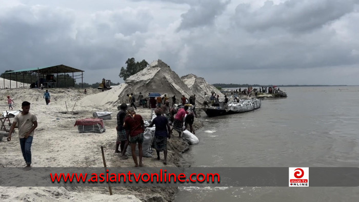 কাজিপুরের মেঘাই এলাকায় আবারও নদী ভাঙন: আতঙ্কে স্থানীয়রা