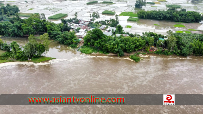 খানসামা উপজেলায় নদী ভাঙ্গনে নিঃস্ব শতাধিক পরিবার