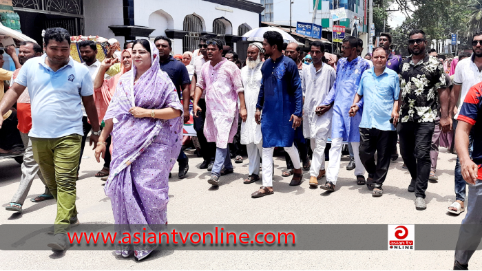 প্রধানমন্ত্রীর রংপুর সফর উপলক্ষে সৈয়দপুর পৌর মেয়রের নেতৃত্বে মিছিল