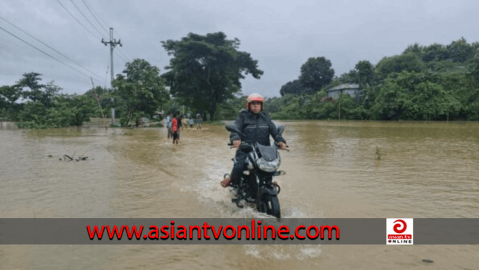 টানা বর্ষণে খাগড়াছড়িতে বাড়ছে নদী-ছড়ার পানি