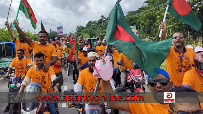 বরিশালে সরকার পতনের দাবিতে বিএনপির রোডমার্চ