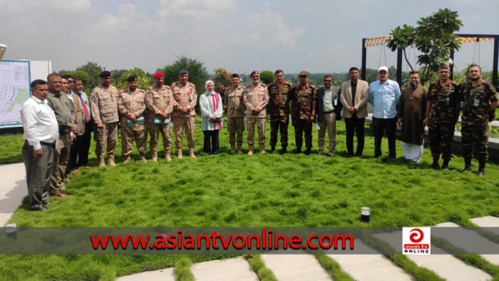 নারায়ণগঞ্জে কুয়েত আর্মড ফোর্সের টেক্সটাইল পল্লী পরিদর্শন