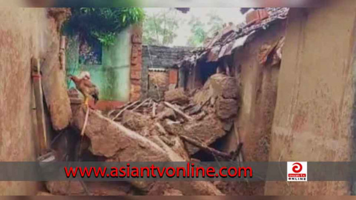 মেহেরপুরের গাংনীতে দেয়াল চাপায় স্ত্রীর মৃত্যু, স্বামী-সন্তান আহত