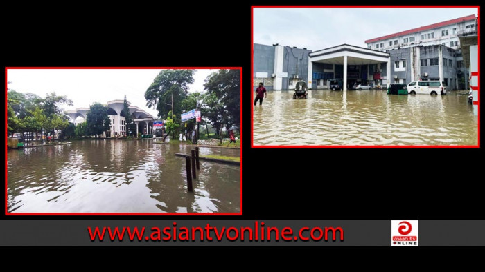 টানা বৃষ্টিতে সিলেটের অর্ধশতাধিক এলাকায় জলাবদ্ধতা