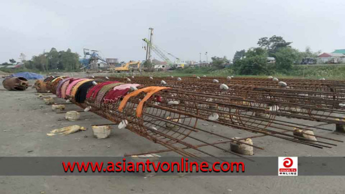 জমি অধিগ্রহণের জটিলতায়  বন্ধ সেতু নির্মাণের কাজ