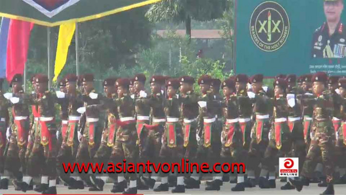 ঘাটাইল সেনানিবাসে আর্মি মেডিকেল কোর রিক্রুট ব্যাচের কুচকাওয়াজ অনুষ্ঠিত