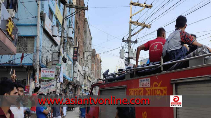 কেরানীগঞ্জে ছয়তলা ভবনে আগুন