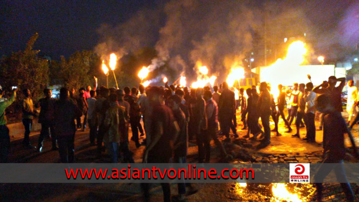 গাজীপুরে বিএনপির মশাল মিছিল, ককটেল বিস্ফোরণ