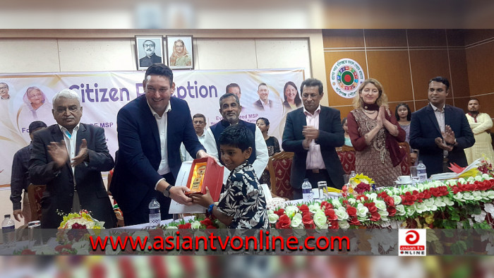 হবিগঞ্জে স্কটিশ পার্লামেন্টের ৩ সদস্যকে সংবর্ধনা