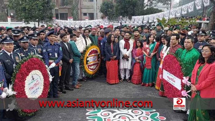 মৌলভীবাজারে বিজয় দিবসে শহীদ মিনারে সর্বস্তরের মানুষের শ্রদ্ধা