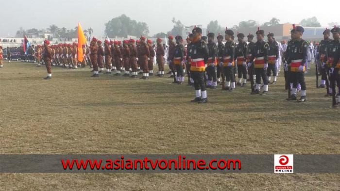 মহান বিজয় দিবস উপলক্ষে রংপুরে কুচকাওয়াজ ও ডিসপ্লে অনুষ্ঠিত