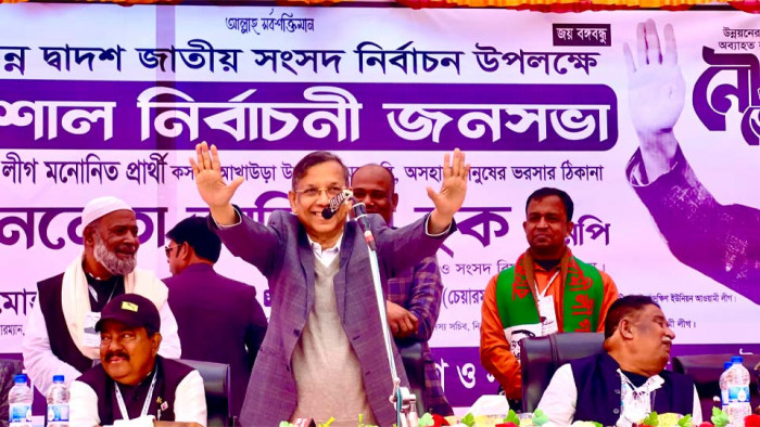 অন্যরা ক্ষমতায় আসে খাইতে, আওয়ামী লীগ সরকার আসে দিতে: আইনমন্ত্রী