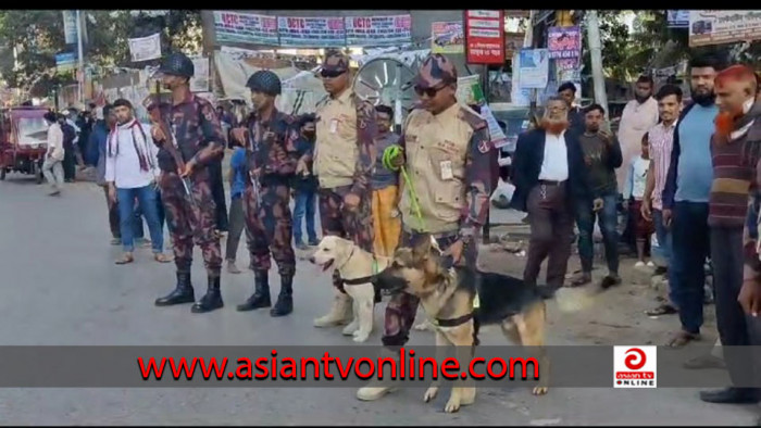 কক্সবাজারে নাশকতা ঠেকাতে বিজিবির ডগ স্কোয়াড টিমের তল্লাশি