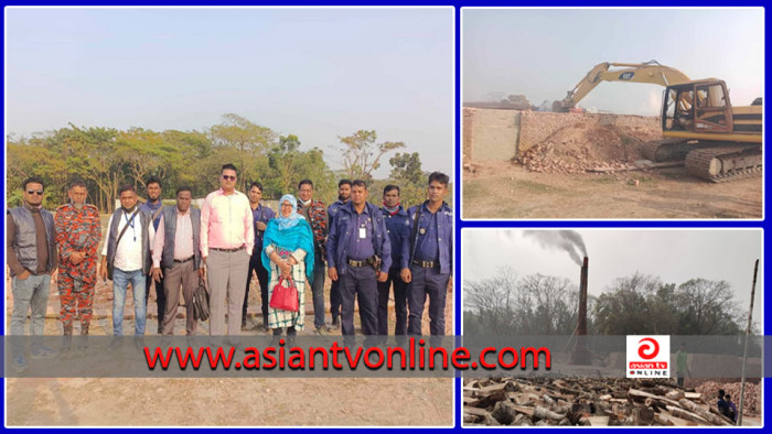 বরিশালে ৩টি অবৈধ ইটভাটা গুড়িয়ে দিয়েছে ভ্রাম্যমাণ আদালত