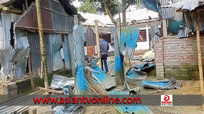 কুড়িগ্রামে পাওনা টাকা ফেরত চাওয়াকে কেন্দ্র করে দোকানপাট-ঘরবাড়ি ভাঙচুর