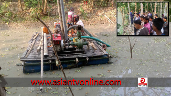 বেতাগীতে অবৈধভাবে বালু উত্তোলনের দায়ে ড্রেজার মালিককে জরিমানা