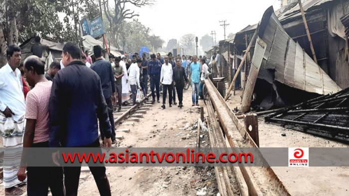 সৈয়দপুর রেলওয়ের শতাধিক অবৈধ স্থাপনা উচ্ছেদ