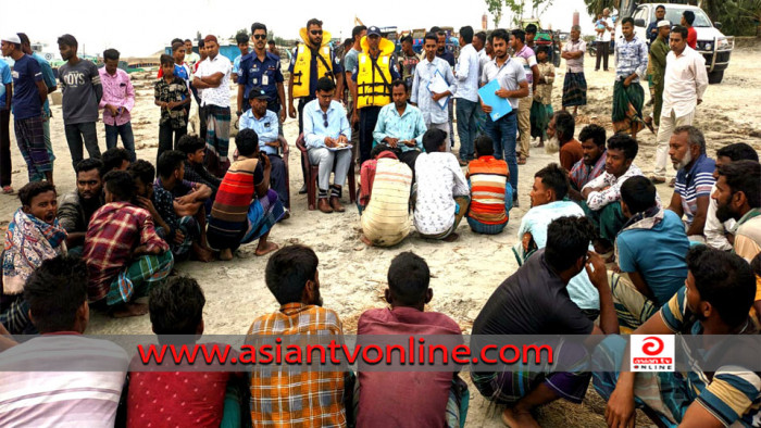 লক্ষ্মীপুরে ৩০ জেলের অর্থদণ্ড, নৌকা ও জাল জব্দ