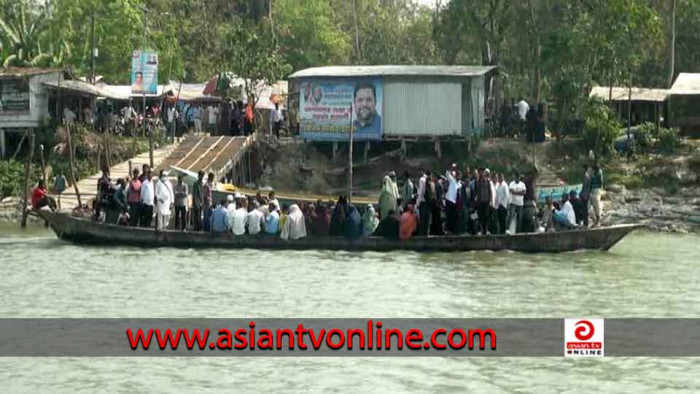 বরিশালের শায়েস্তাবাদ খেয়াঘাট ইজারাদারের কাছে জিম্মি লক্ষাধিক মানুষ