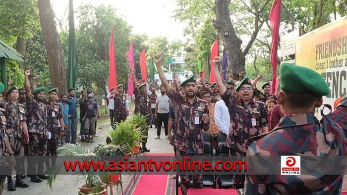 আখাউড়া সীমান্তে বিজিবি-বিএসএফ যৌথ রিট্রিট সিরিমনি অনুষ্ঠিত