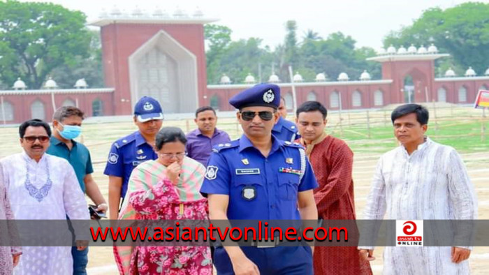 দিনাজপুর গোর-এ-শহীদ ঈদগাহ ময়দান পরিদর্শন করেছেন পুলিশ সুপার শাহ ইফতেখার