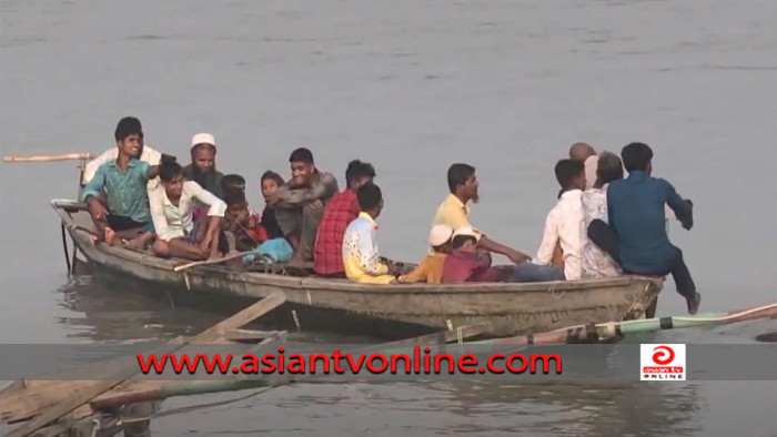 দর্শনার্থীদের পদচারণায় মুখর ভোলার মেঘনার পাড়