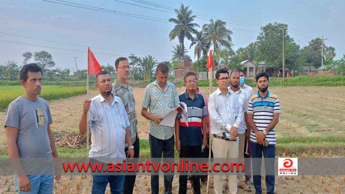 তালায় ৬০ বছর ধরে অবৈধ দখলে থাকা ৩৪ বিঘা সরকারি জমি উদ্ধার