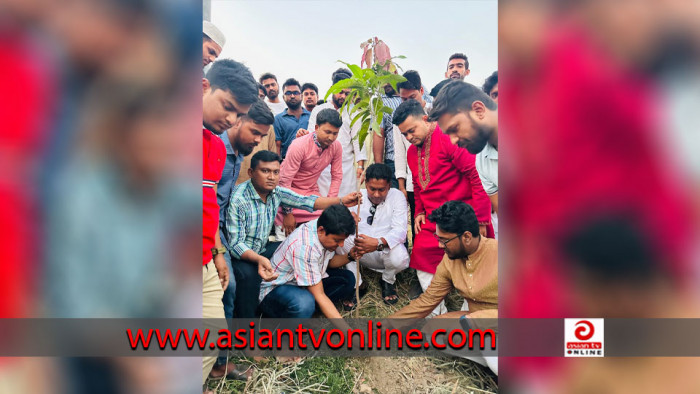 টঙ্গী পূর্ব থানা ছাত্রলীগের উদ্যোগে বৃক্ষরোপণ কর্মসূচি পালন