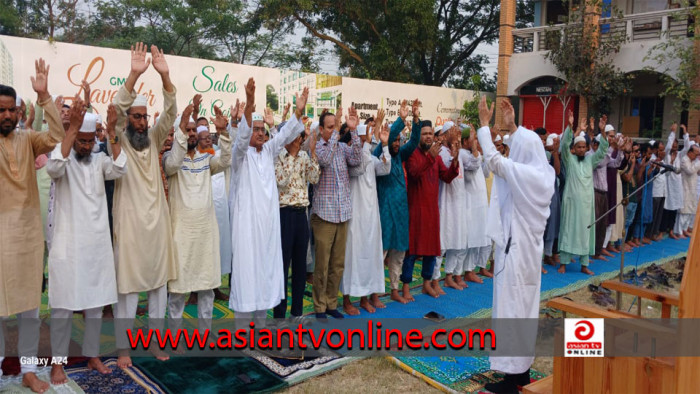 বিআইইউতে বৃষ্টির জন্য ইসতিসকার নামাজ আদায়