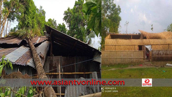 রাজস্থলীতে কালবৈশাখি ঝড়ে লণ্ডভণ্ড বাড়িঘর-বিদ্যালয়, বিদ্যুৎ বিচ্ছিন্ন