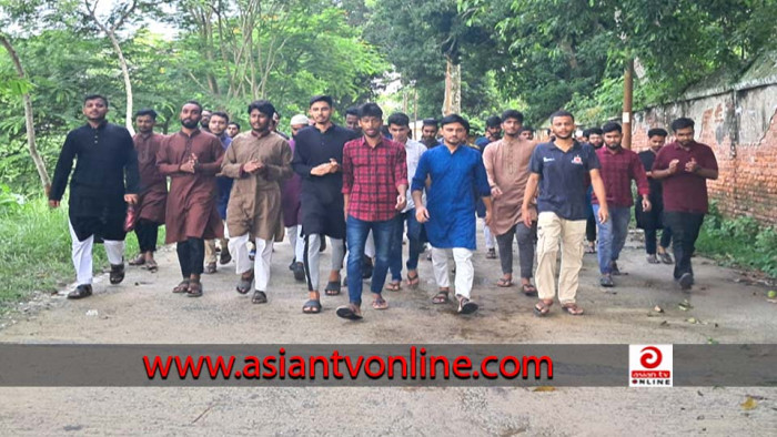 সারাদেশে কোটা বিরোধীদের উপর পুলিশের হামলার প্রতিবাদে মাভাবিপ্রবিতে বিক্ষোভ