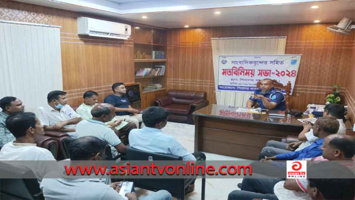 শিবালয়ে নবাগত ওসির সাথে সাংবাদিকদের মতবিনিময়