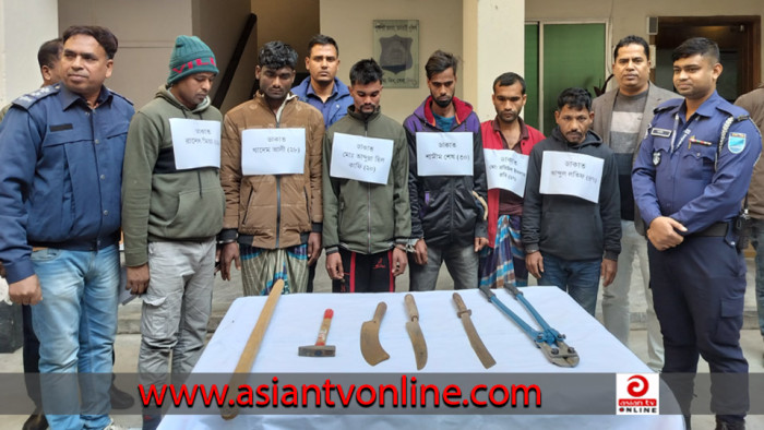 কালিহাতীতে অস্ত্রসহ ডাকাত দলের ৬ সদস্য গ্রেফতার