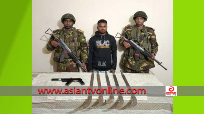 চৌদ্দগ্রামে সেনাবাহিনীর অভিযানে অস্ত্রসহ যুবক আটক
