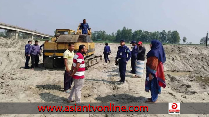 বকশীগঞ্জে সংবাদ প্রচারের পর বালু উত্তোলন বন্ধে প্রশাসনের অভিযান