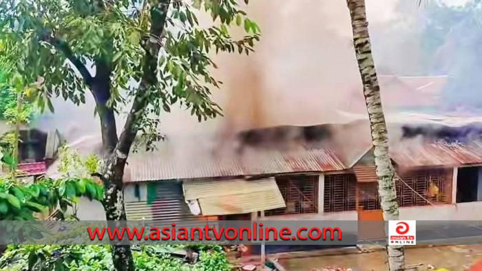 শ্রীপুরে স্ত্রীকে হত্যা, স্বামীর বাড়িতে আগুন