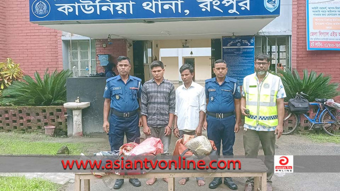 কাউনিয়ায় যাত্রীবাহী বাসে গাঁজাসহ গ্রেফতার ২